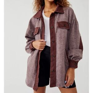 Free People Ruby Oversized Shirt Jacket S